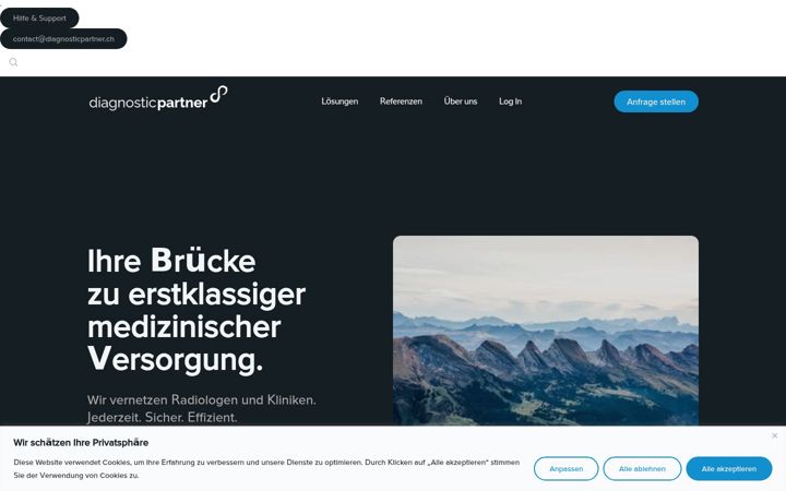 Screenshot of diagnosticpartner.ch