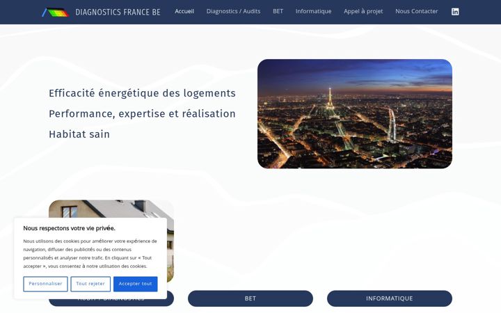 Screenshot of diagnosticsfrance.com