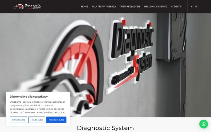 Snímek obrazovky diagnosticsystemgioiatauro.it
