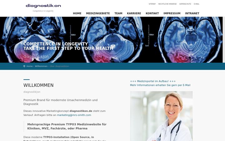 Screenshot of diagnostikon.de