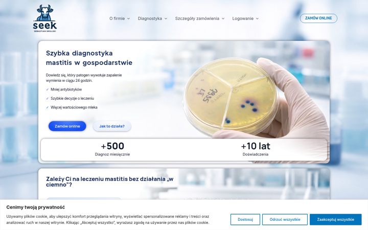 Screenshot του diagnostykamastitis.pl