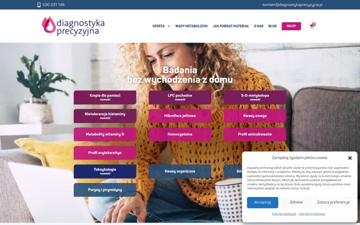 Screenshot του diagnostykaprecyzyjna.pl