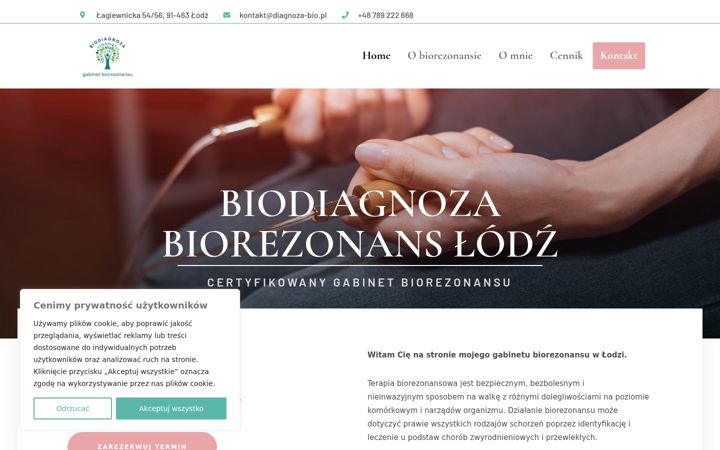 Screenshot του diagnoza-bio.pl