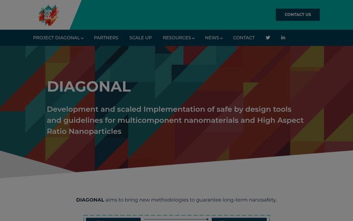 Screenshot of diagonalproject.eu