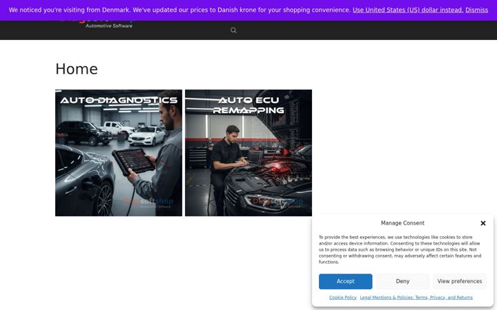 Screenshot of diagsoftshop.com