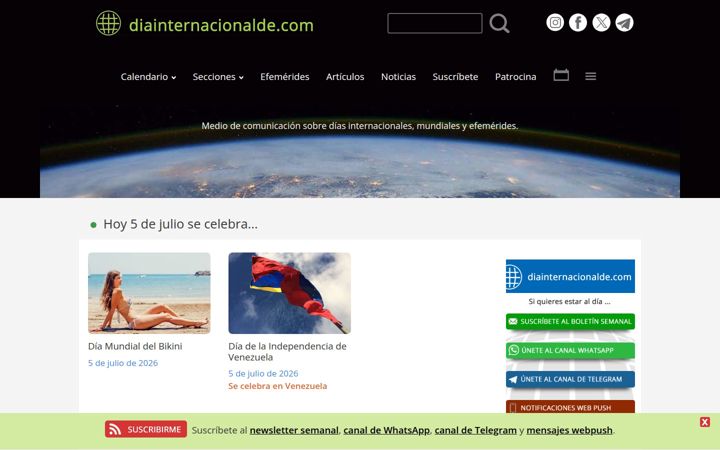 Screenshot of diainternacionalde.com