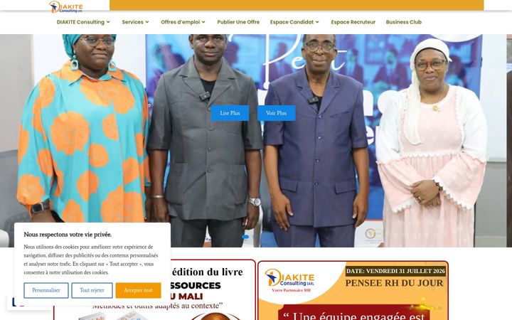 Screenshot of diakite-consulting.com