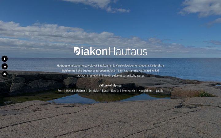 Screenshot di diakonhautaus.fi