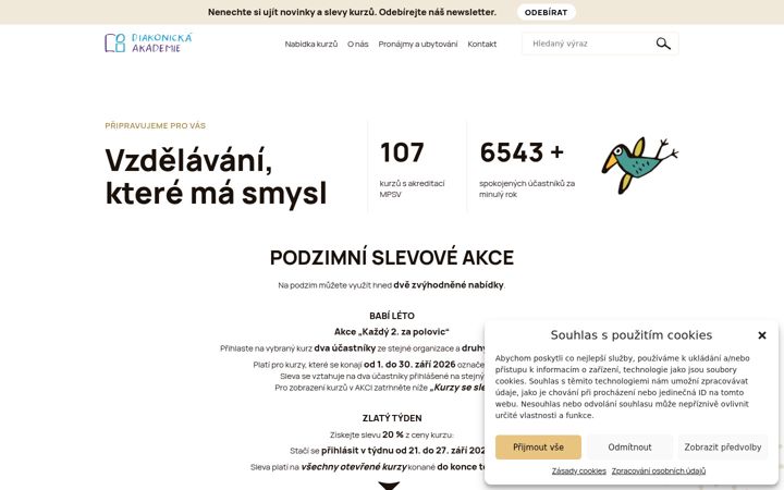 Skärmbild av diakonicka-akademie.cz