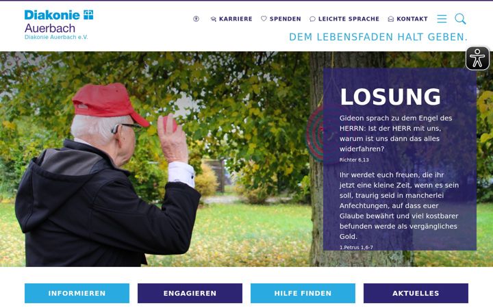 Screenshot ta' diakonie-auerbach.de