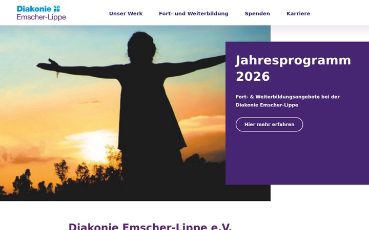 Screenshot of diakonie-emscher-lippe.de