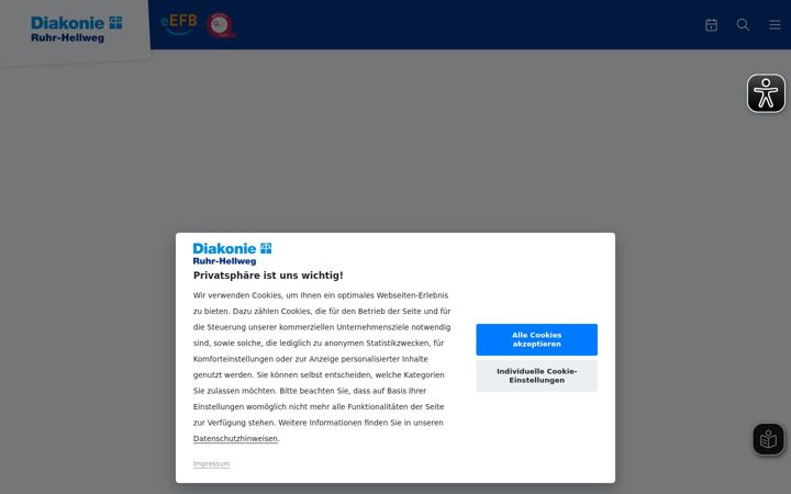 Screenshot ta' diakonie-familienbildung.de