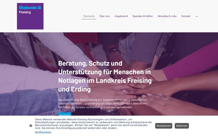 Screenshot of diakonie-freising.de