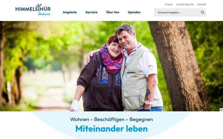 Screenshot of diakonie-himmelsthuer.de