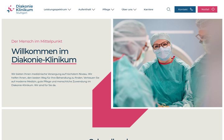 Screenshot ta' diakonie-klinikum.de