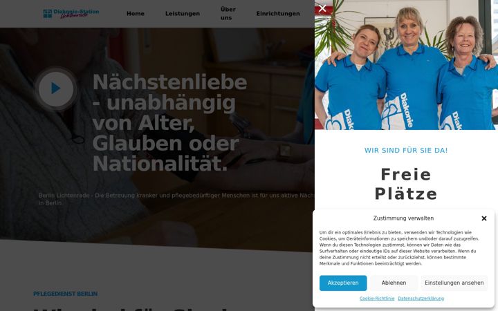 Screenshot of diakonie-lichtenrade.de