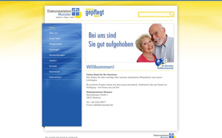 Screenshot of diakonie-munster.de