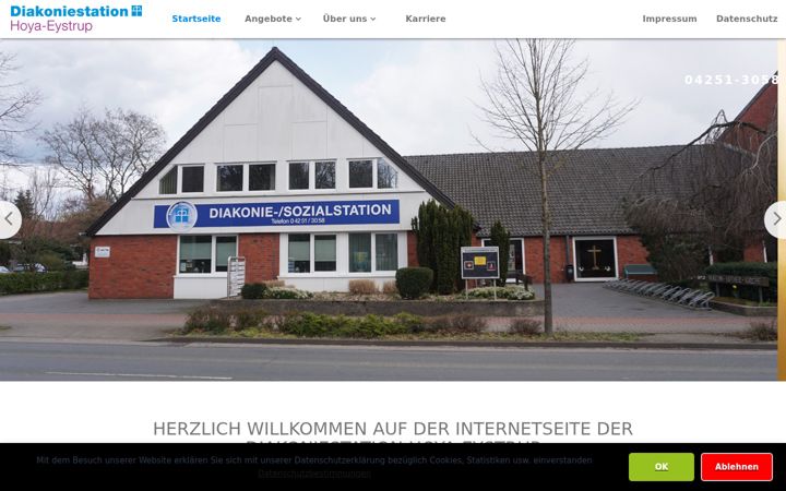 Screenshot of diakoniestation-hoya.de