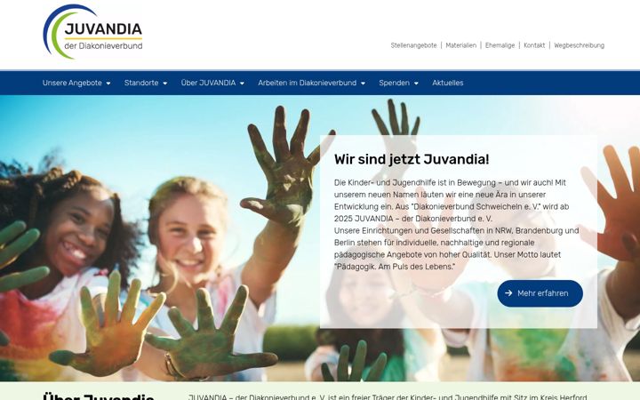 Screenshot of diakonieverbund.de