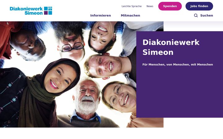 Screenshot of diakoniewerk-simeon.de
