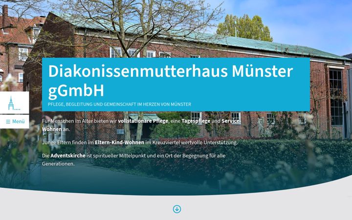 Captura de ecrã de diakonissenmutterhaus.de