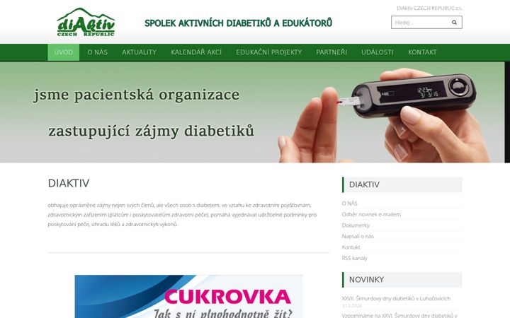Zrzut ekranu diaktiv.cz