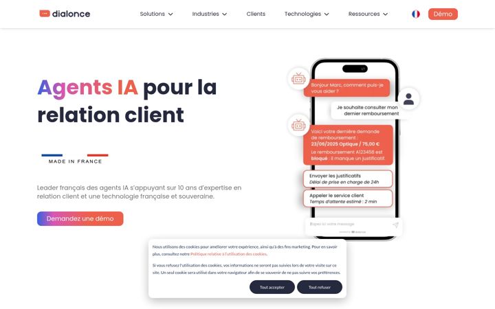 Screenshot of dial-once.com
