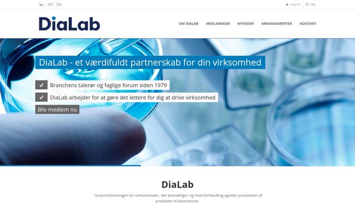 Screenshot of dialab.dk