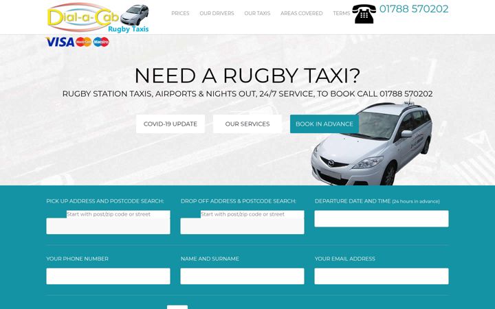 Screenshot of dialacabrugby.co.uk