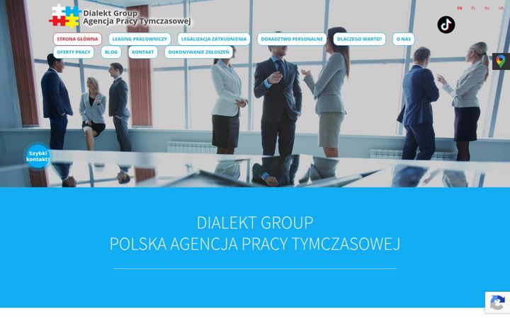Snímek obrazovky dialektgroup.pl