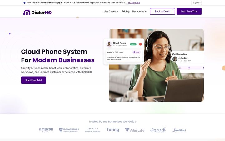 Screenshot of dialerhq.com