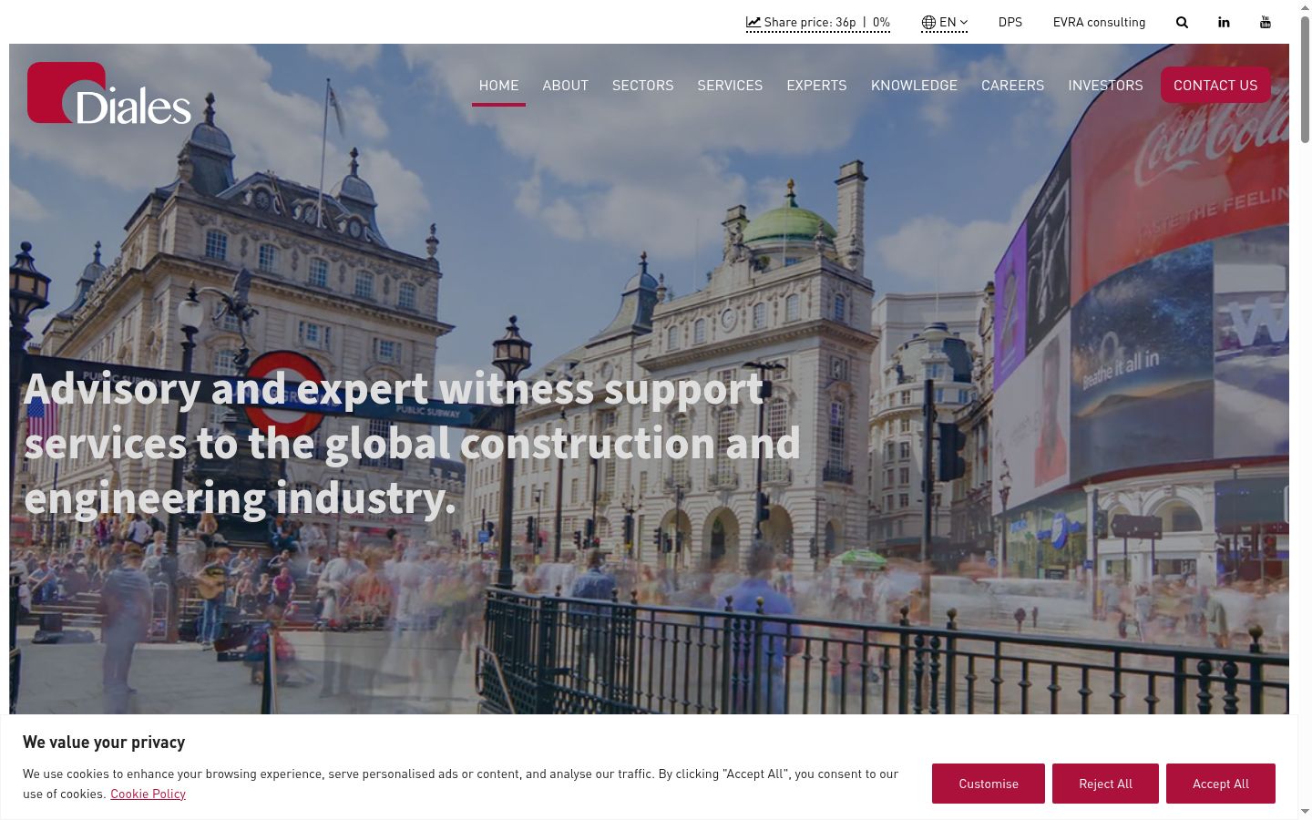 Sutikimo reklamjuostės, rodytos prieš bet kokią sąveiką, ekrano kopija