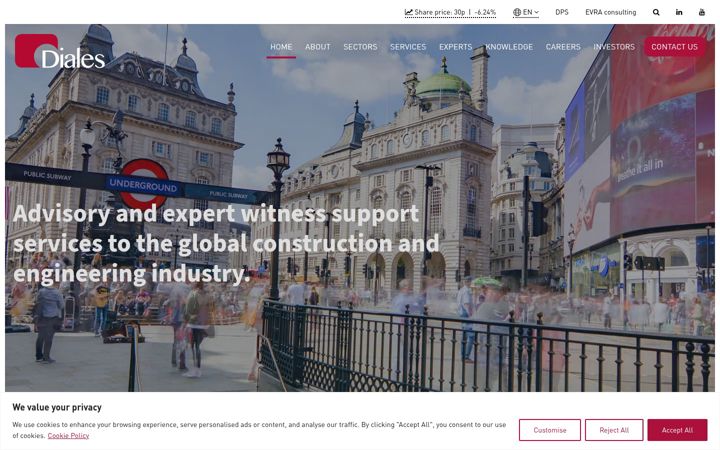 Screenshot of diales.com