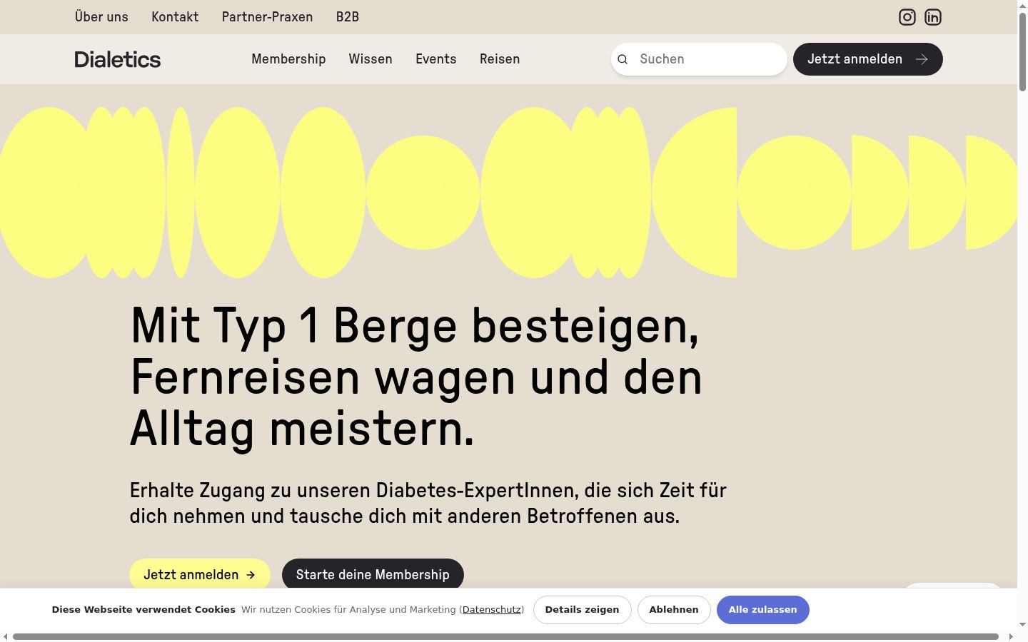 Snímek obrazovky baneru souhlasu zobrazeného před jakoukoli interakcí