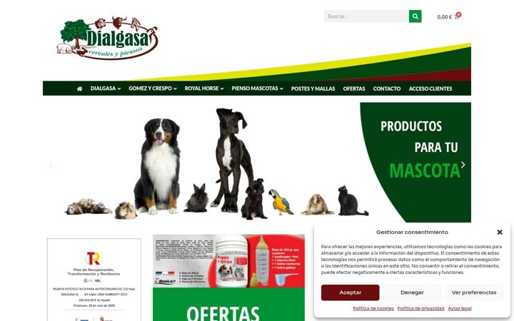 Screenshot of dialgasa.com