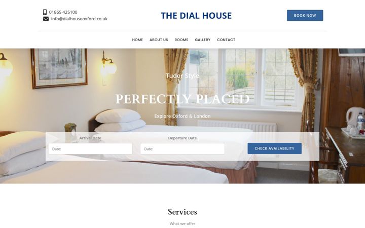 Screenshot of dialhouseoxford.co.uk