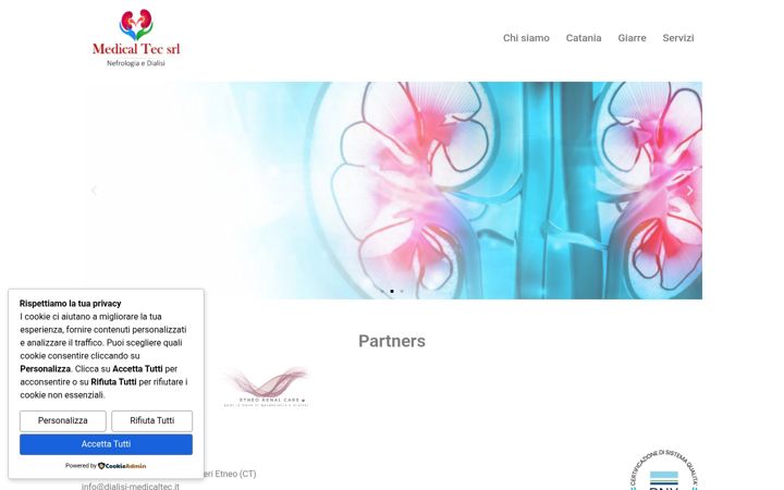 Snímek obrazovky dialisi-medicaltec.it