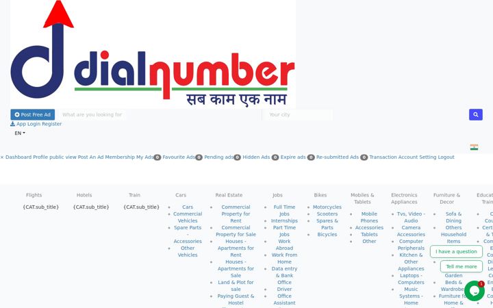 Screenshot di dialnumber.in
