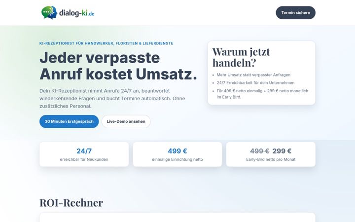 Screenshot of dialog-ki.de
