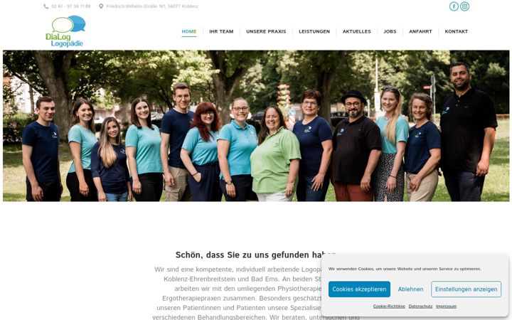 Screenshot of dialog-logopaedie.de