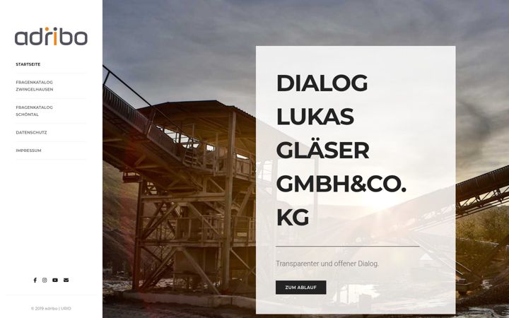 Screenshot of dialog-lukasglaeser.de