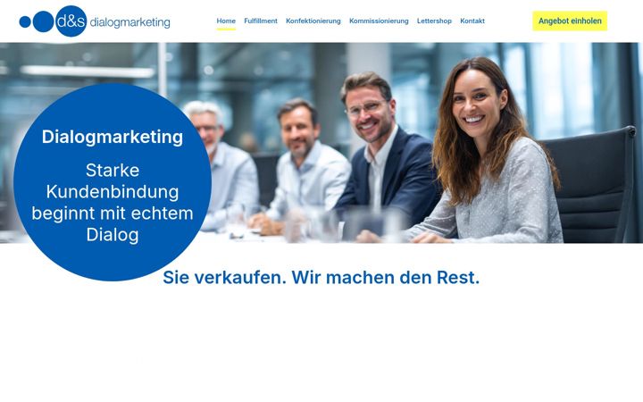 Snímek obrazovky dialog-marketing.de