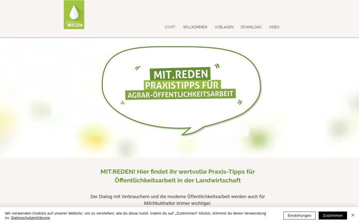 Screenshot of dialog-milch-mitreden.de