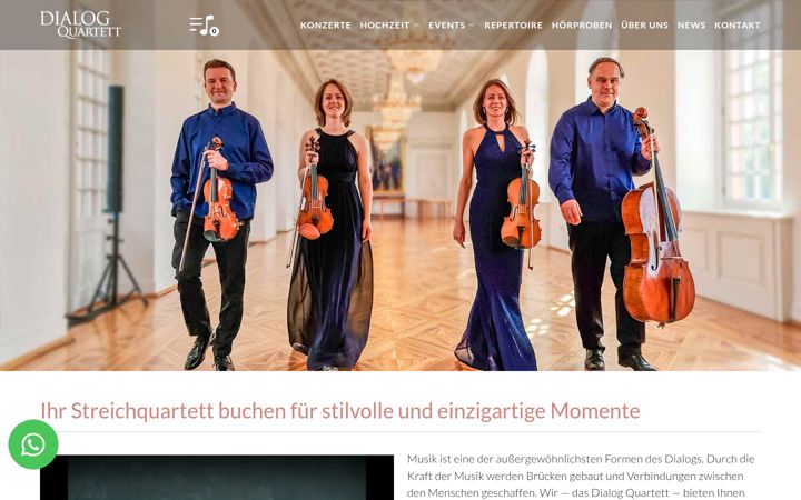 Screenshot of dialog-quartett.de
