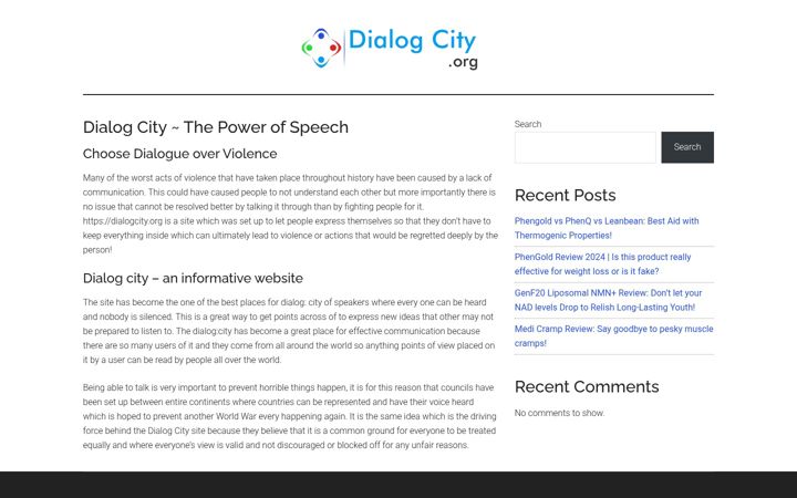Screenshot of dialogcity.org