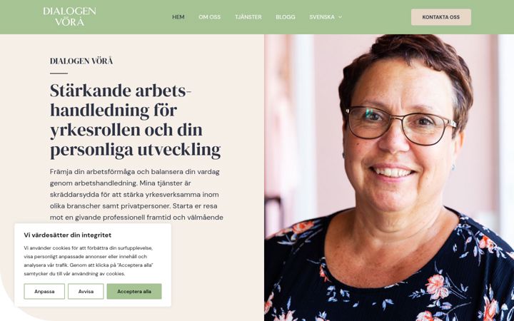 Screenshot di dialogenvora.fi