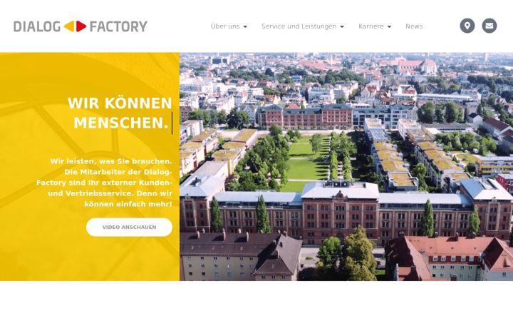 Screenshot von dialogfactory.de