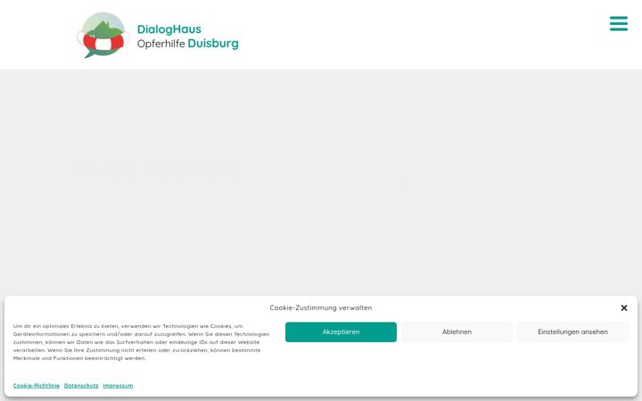 Screenshot of dialoghaus-duisburg.de