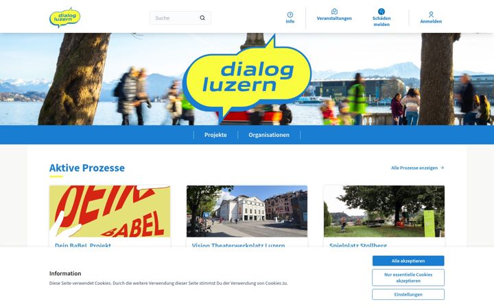 Snímek obrazovky dialogluzern.ch