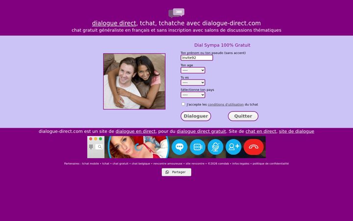 Screenshot of dialogue-direct.com